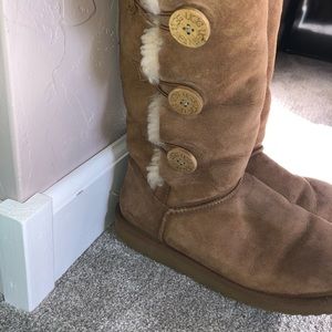 Three Bailey Button UGG Boots